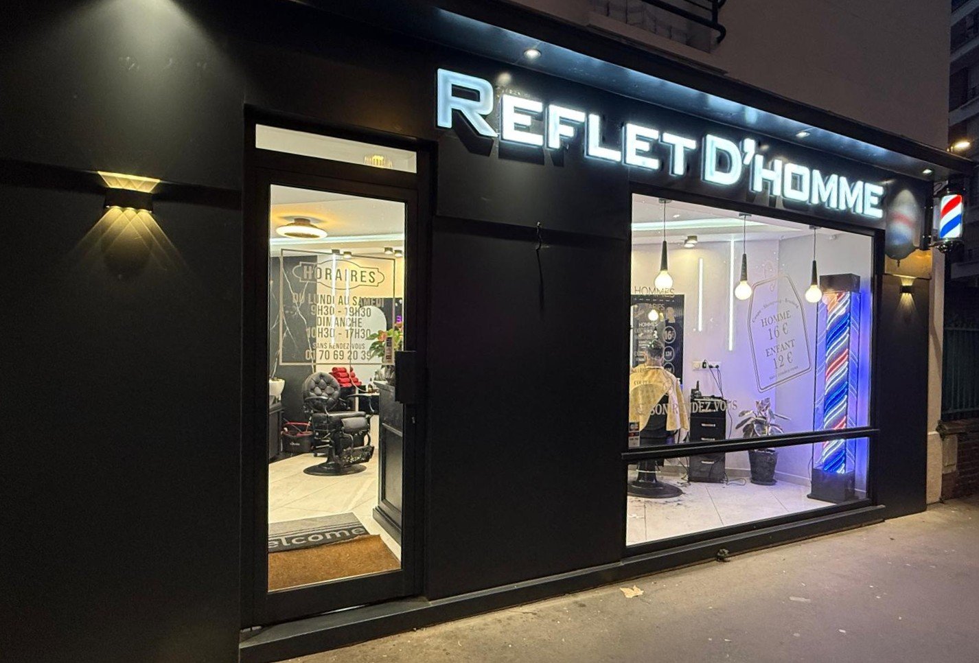 Façade du salon Reflet d'Homme